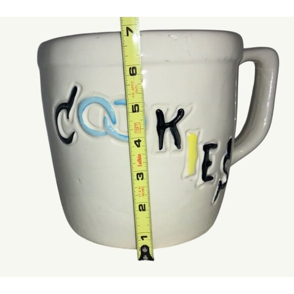 Large COOKIES Shaped Mug Planter Flower Pot Utensil Holder cookie jar - Picture 2 of 12
